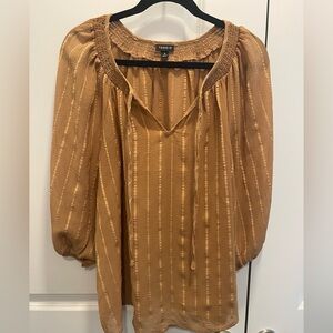 TORRID Women's Brown Striped Blouse